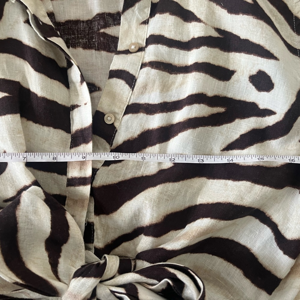 Ralph Lauren Zebra Print Tie-Front Dress - Picture 6 of 6